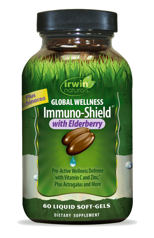 Global Wellness Immuno Shield with Elderberry by Irwin Naturals