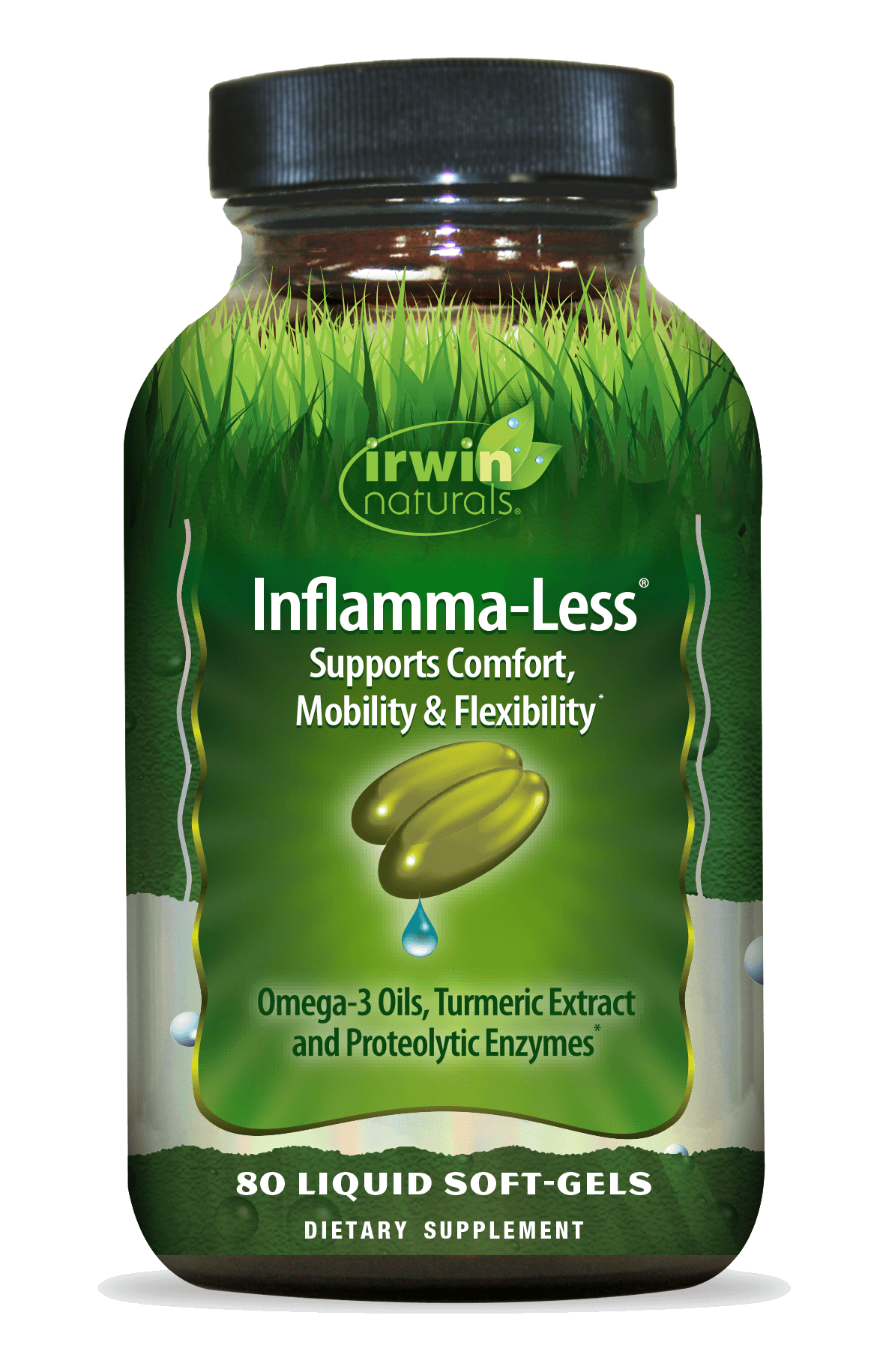 Inflamma Less Supports Comfort, Mobility and Flexibility by Irwin Naturals