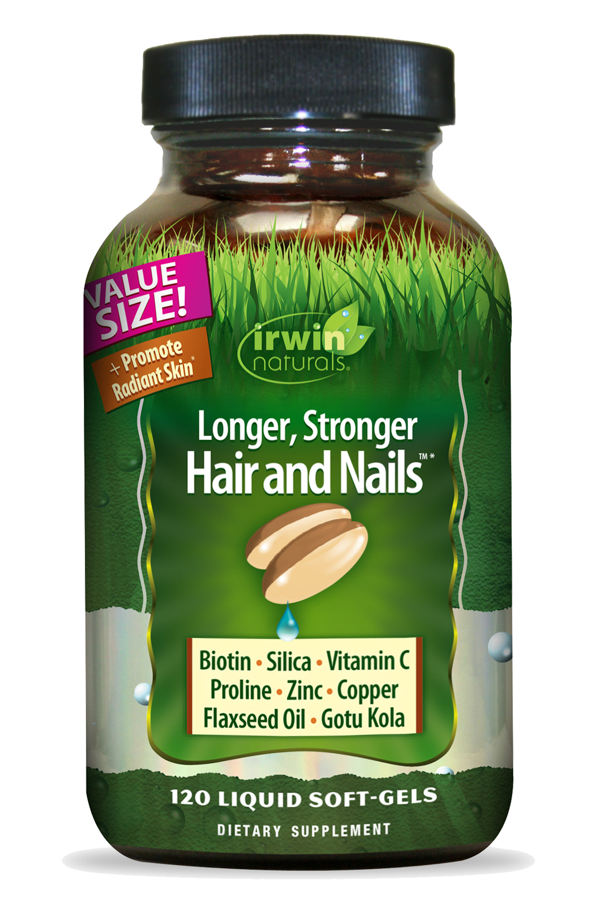 Value Size Longer, Stronger Hair and Nails by Irwin Naturals