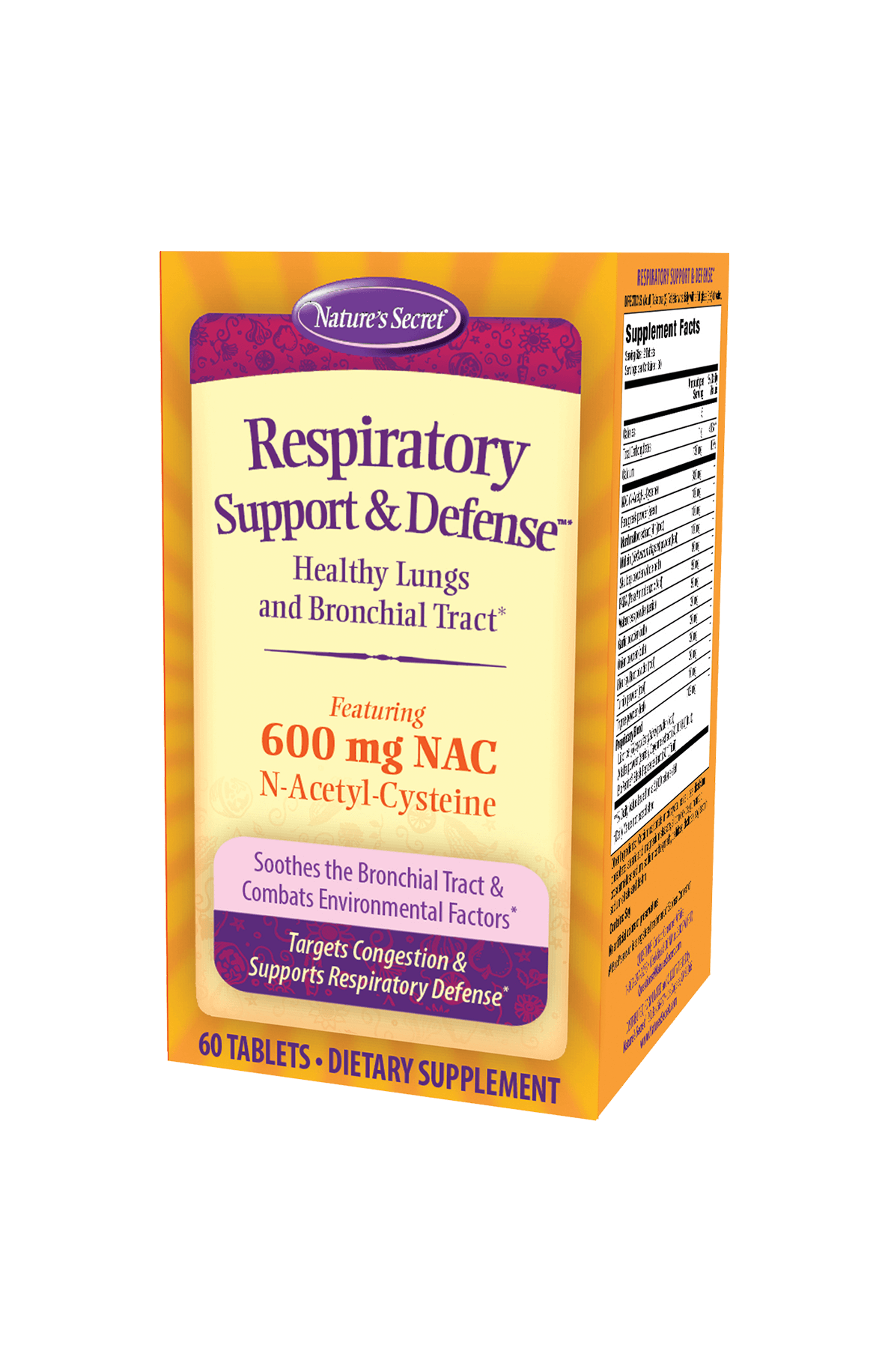 Respiratory Support and Defense Healthy Lungs and Bronchial Tract by Nature's Secret