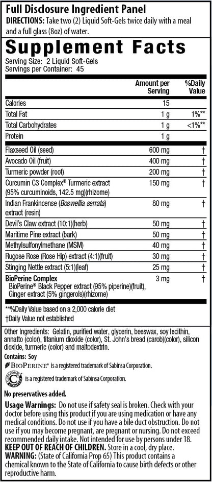 Max-Active Boswellia Curcumin + BioPerine