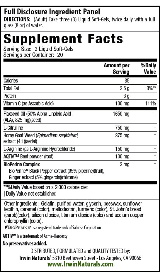 L-Citrulline + L-Arginine 60ct