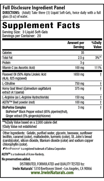 L-Citrulline + L-Arginine 60ct