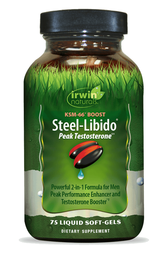 KSM-66 Boost Steel Libido Peak Testosterone by Irwin Naturals