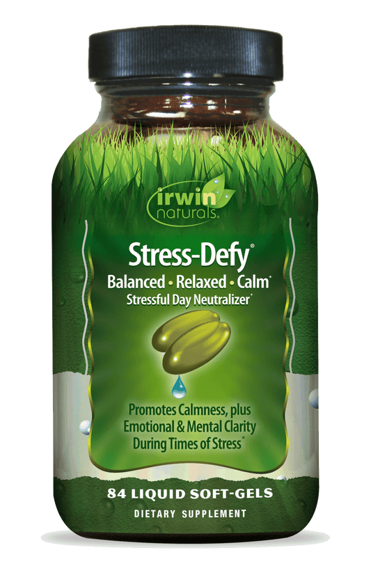 stress defy balanced, relaxed, calm by Irwin Naturals