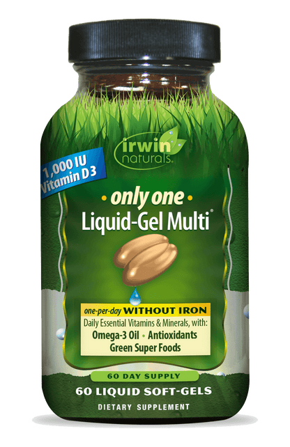 Only One Per Day Liquid Gel Multi Without Iron by Irwin Naturals